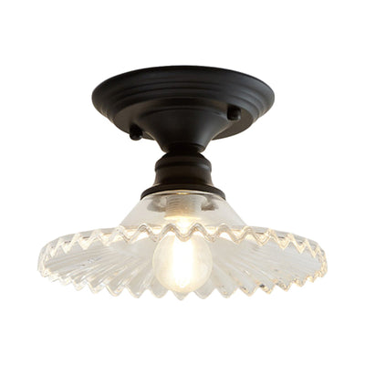 Delira Plafondlamp Glas Geribd Industrieel