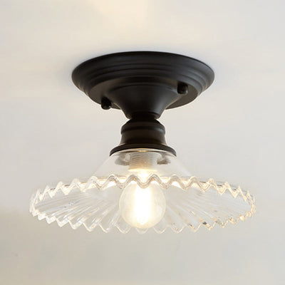 Delira Plafondlamp Glas Geribd Industrieel