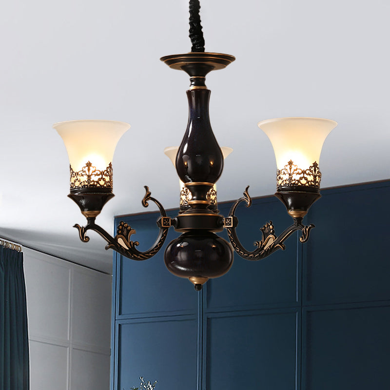 Delira Hanglamp Zwarte Glazen Klokken