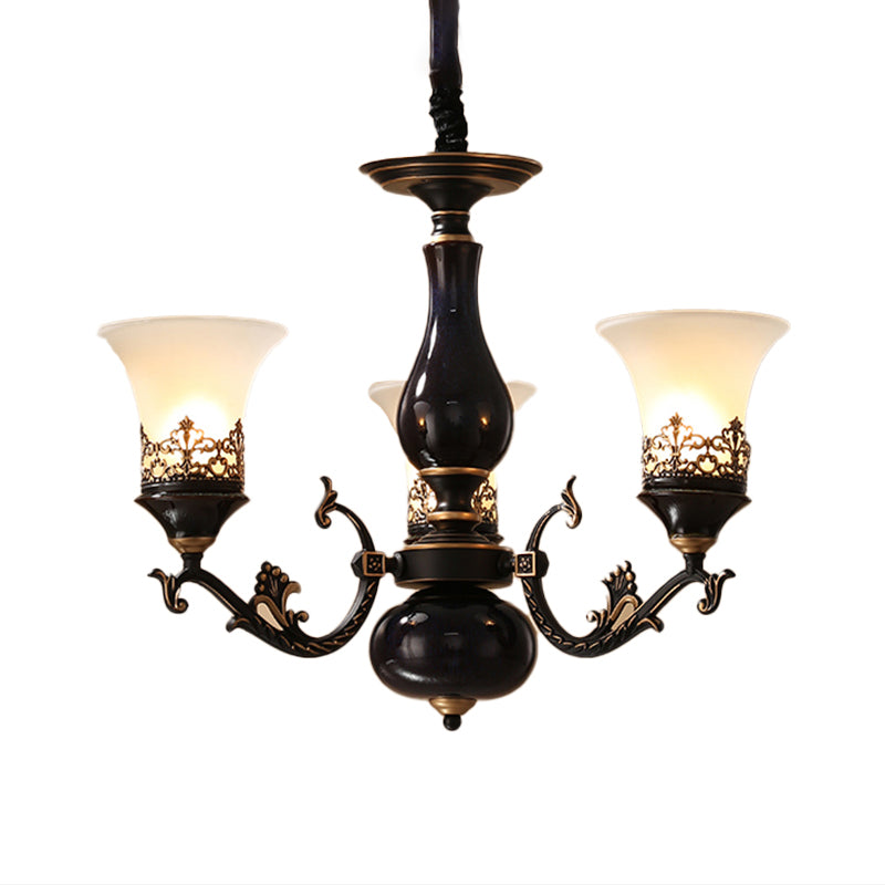 Delira Hanglamp Zwarte Glazen Klokken