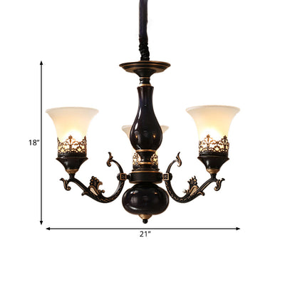 Delira Hanglamp Zwarte Glazen Klokken