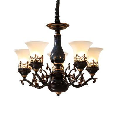 Delira Hanglamp Zwarte Glazen Klokken