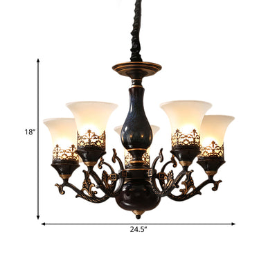 Delira Hanglamp Zwarte Glazen Klokken