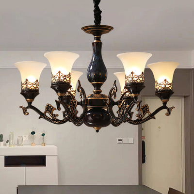 Delira Hanglamp Zwarte Glazen Klokken