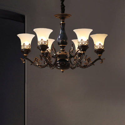 Delira Hanglamp Zwarte Glazen Klokken