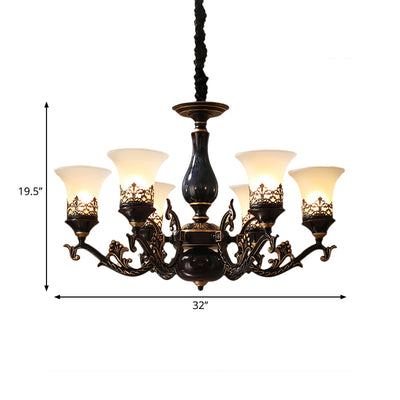 Delira Hanglamp Zwarte Glazen Klokken