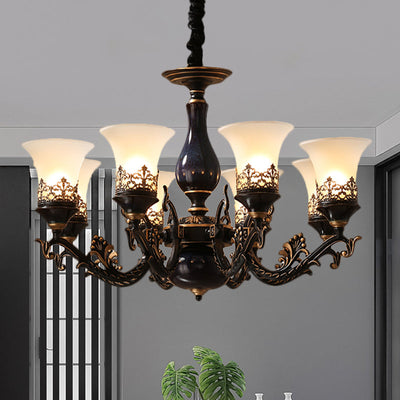 Delira Hanglamp Zwarte Glazen Klokken