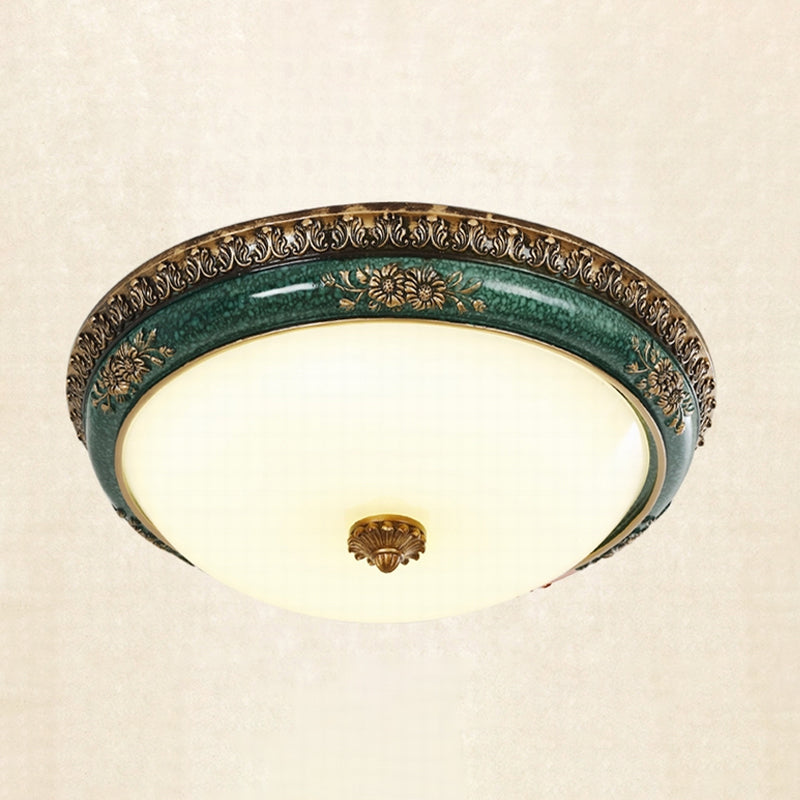 Delira Plafondlamp Glas Groen Opaal