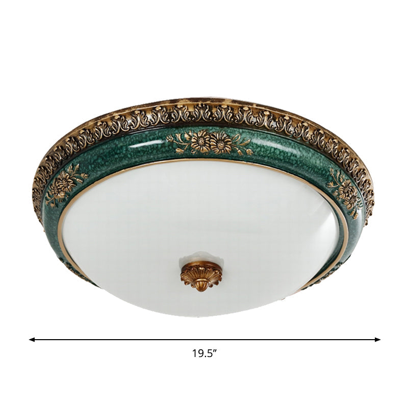 Delira Plafondlamp Glas Groen Opaal
