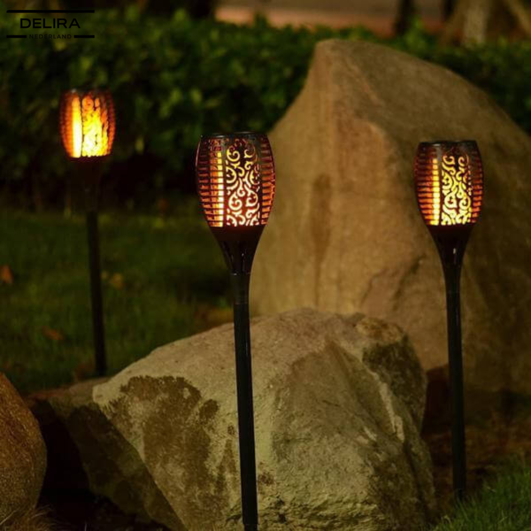 GlowTorch™ – Sfeervolle solar fakkelverlichting