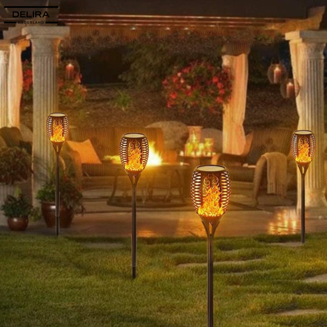 GlowTorch™ – Sfeervolle solar fakkelverlichting