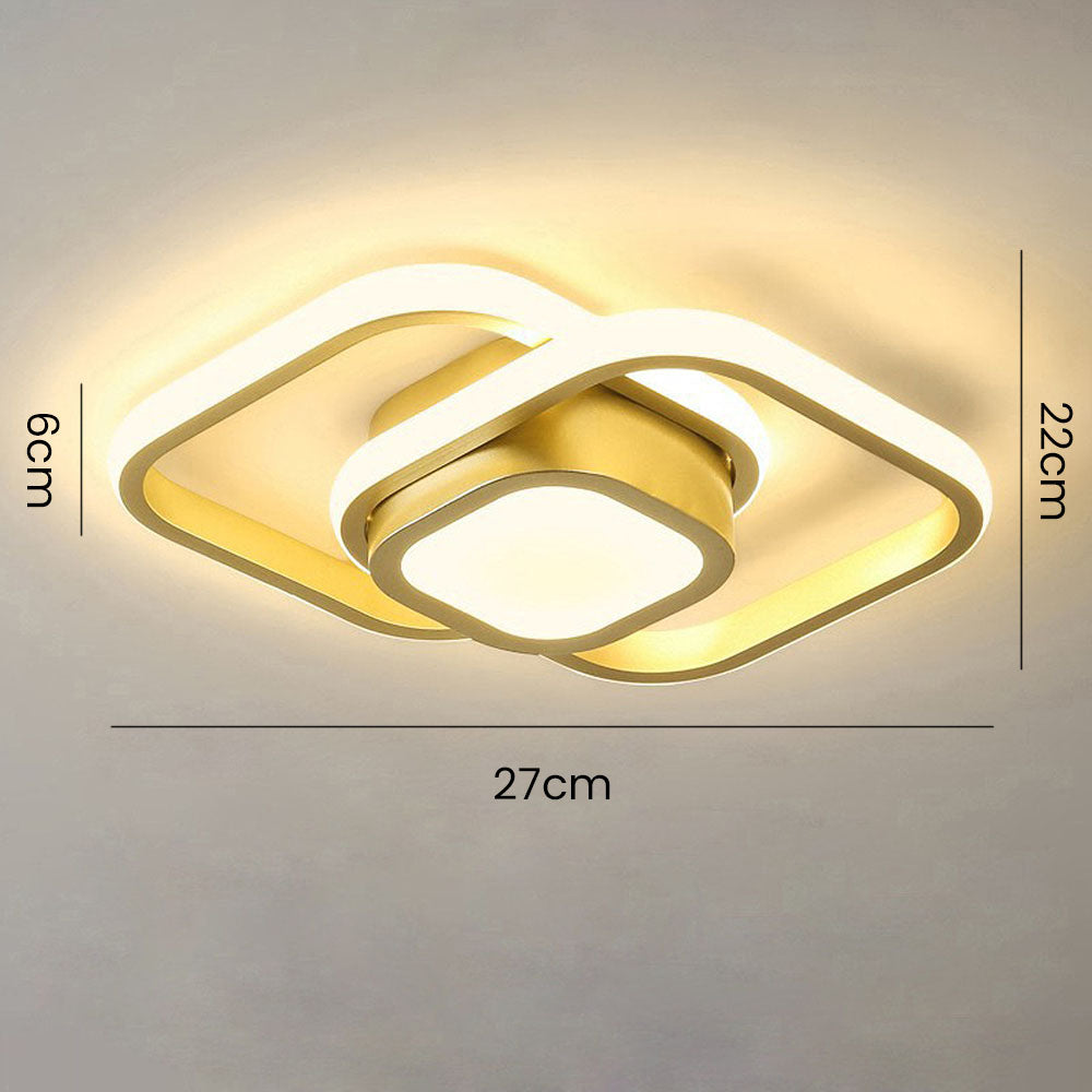 Delira Plafondlamp Minimalistisch Dubbele Ring