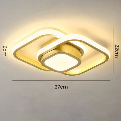 Delira Plafondlamp Minimalistisch Dubbele Ring