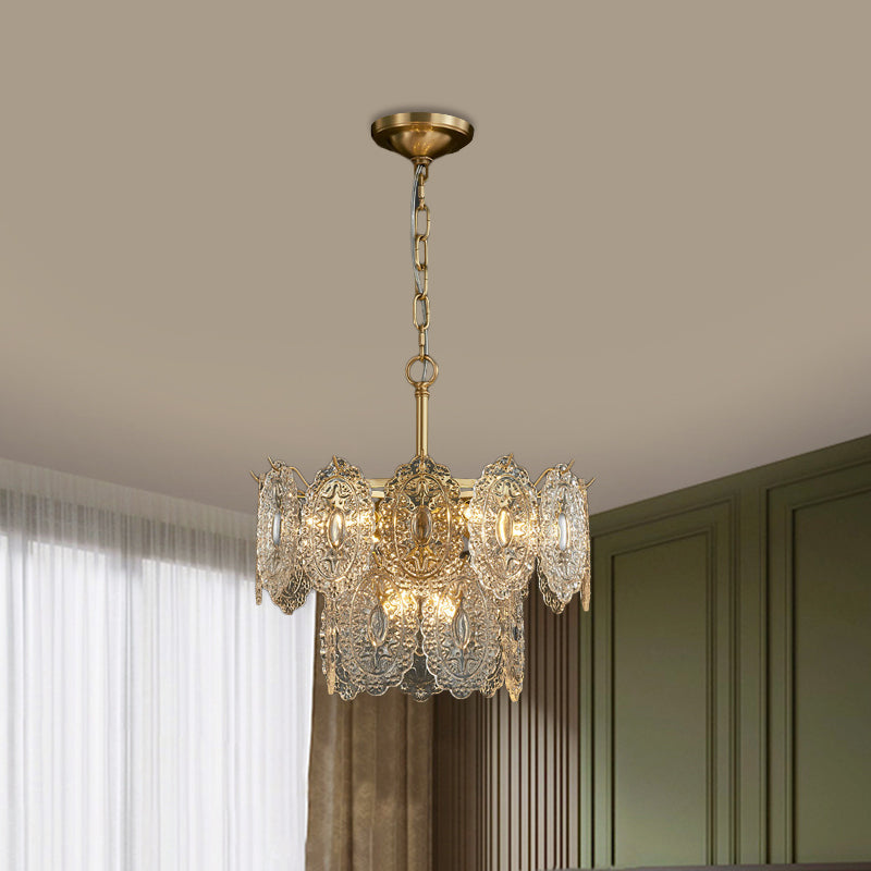 Delira Hanglamp Kristalpanelen Goudkleurig