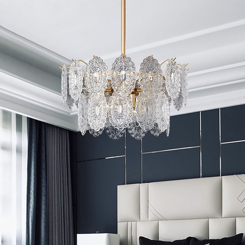 Delira Hanglamp Kristalpanelen Goudkleurig