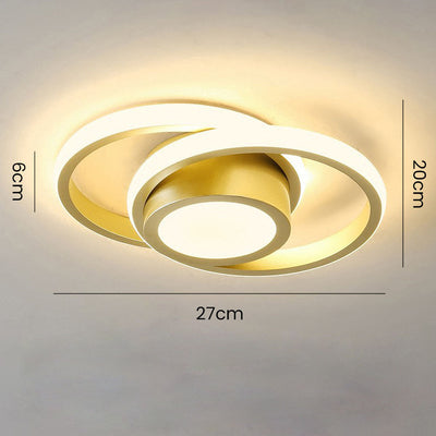 Delira Plafondlamp Minimalistisch Dubbele Ring