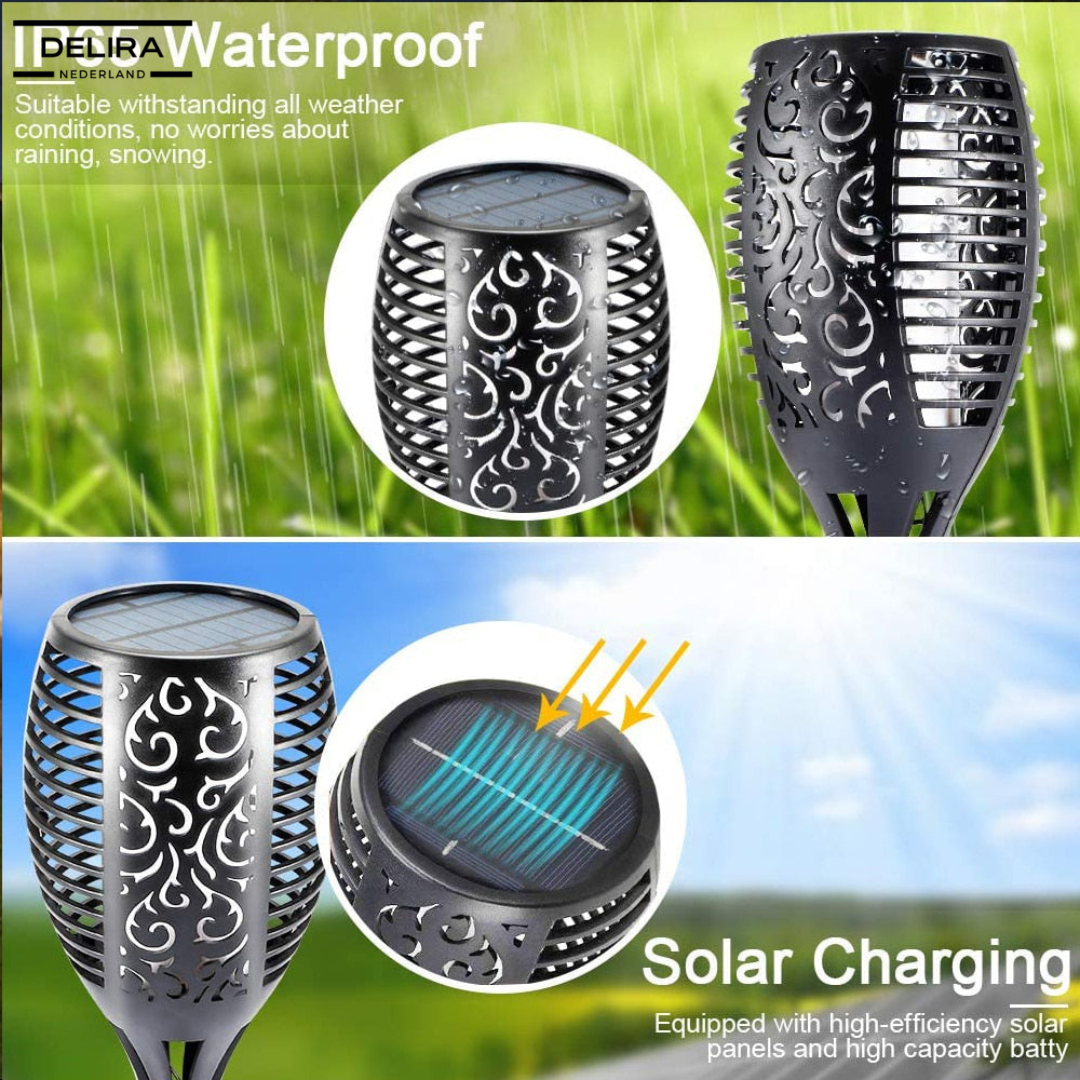 GlowTorch™ – Sfeervolle solar fakkelverlichting