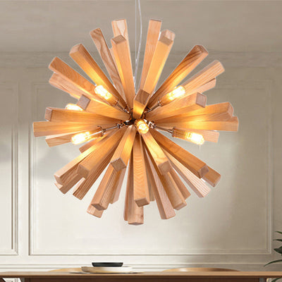 Delira Hanglamp Hout Stervorm Modern