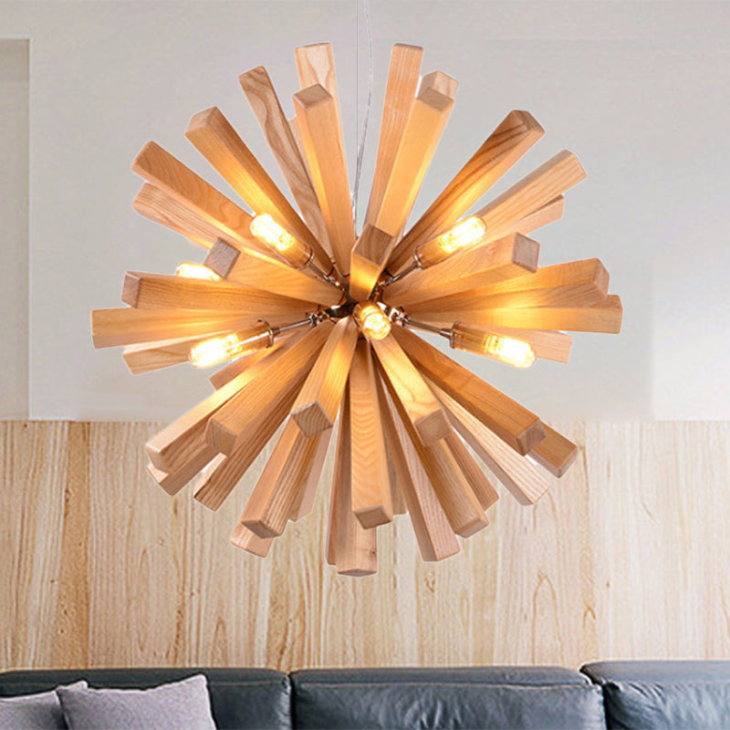 Delira Hanglamp Hout Stervorm Modern