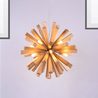 Delira Hanglamp Hout Stervorm Modern