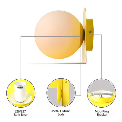 Delira Wandlamp Glasbol Mat Glas
