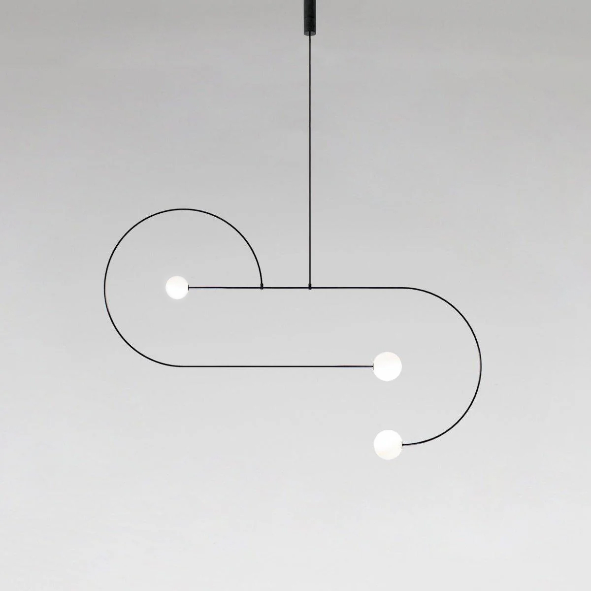 Delira Kroonluchter Zwart Messing Lijndesign