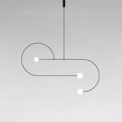 Delira Kroonluchter Zwart Messing Lijndesign