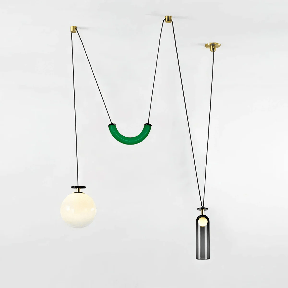 Delira Hanglamp Geometrisch Glas en Metaal