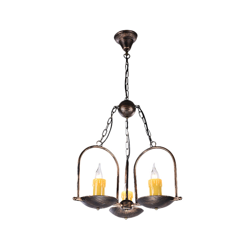 Delira Plafondlamp Brons Vintage Kaarsen