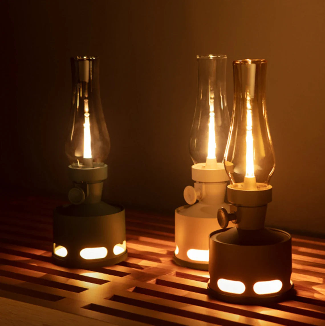 Delira Tafellamp Vintage LED Lantaarn Oplaadbaar