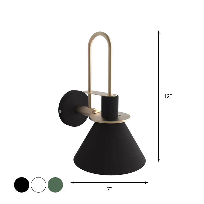 Delira Wandlamp Macaron Kegelvormig Metaal
