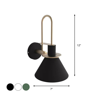 Delira Wandlamp Macaron Kegelvormig Metaal