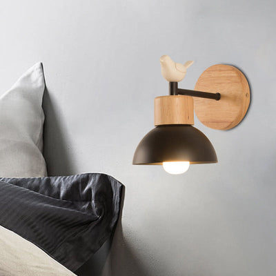 Delira Wandlamp Metaal Hout Accent