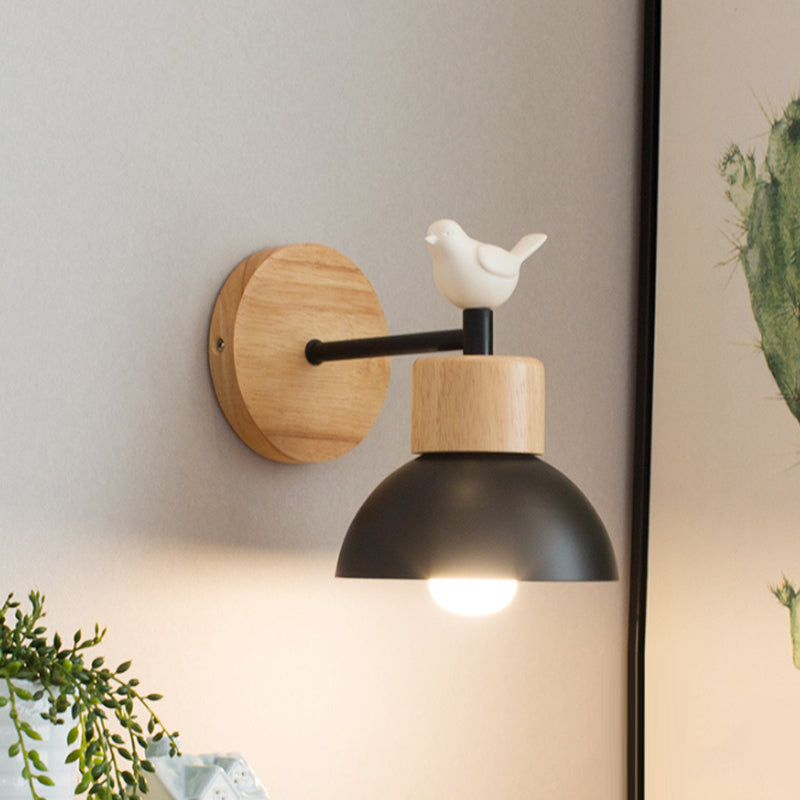 Delira Wandlamp Metaal Hout Accent