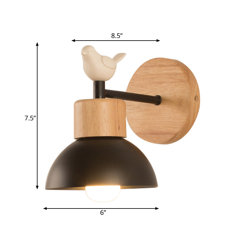 Delira Wandlamp Metaal Hout Accent