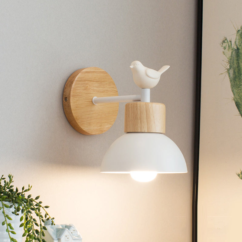 Delira Wandlamp Metaal Hout Accent