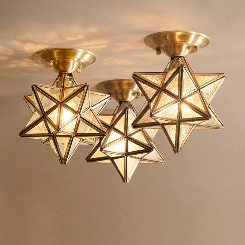 Delira Plafondlamp Glas Ster Diamant