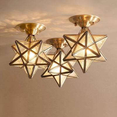 Delira Plafondlamp Glas Ster Diamant