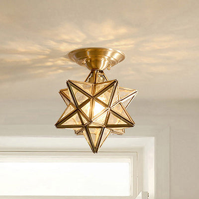 Delira Plafondlamp Glas Ster Diamant