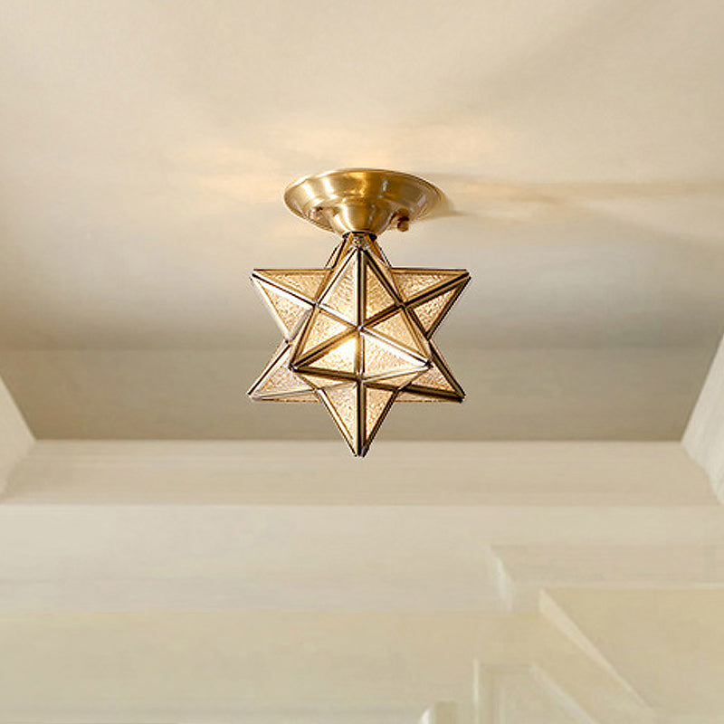 Delira Plafondlamp Glas Ster Diamant