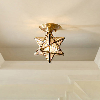 Delira Plafondlamp Glas Ster Diamant