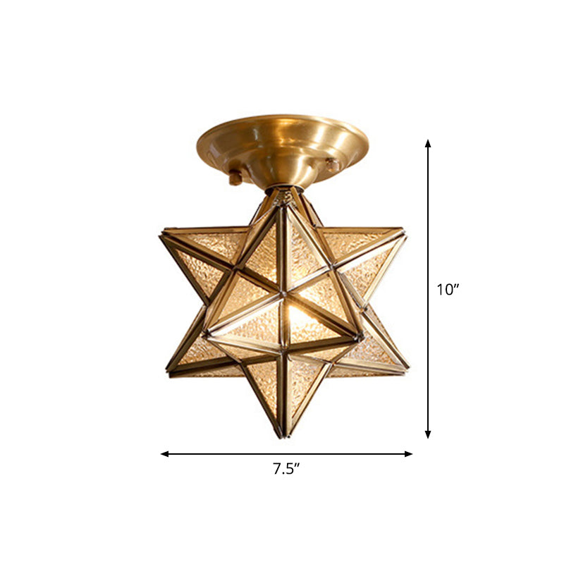 Delira Plafondlamp Glas Ster Diamant