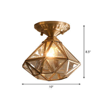 Delira Plafondlamp Glas Ster Diamant