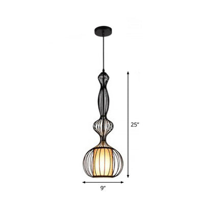 Delira Hanglamp Met Kalebasvorm Zwart