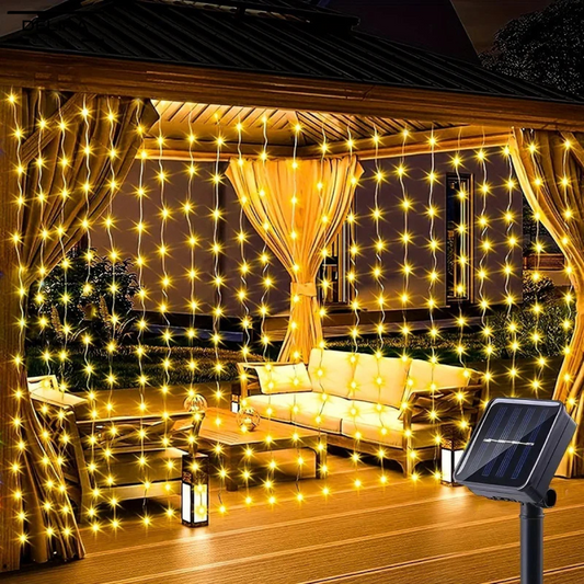 Lichtgordijn SolarGlow™ – Sfeervolle buitenverlichting zonder stroomgedoe