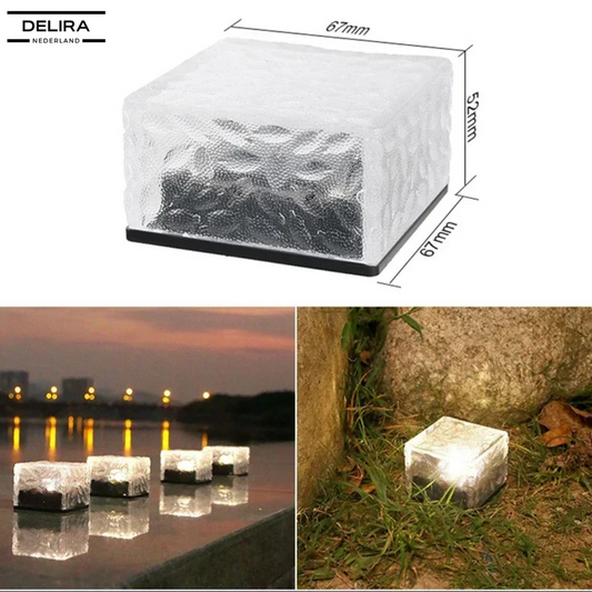 GlowBrick™ – Solar Lichtsteen voor tuin & terras