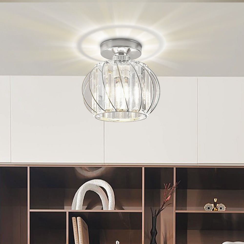 Delira Plafondlamp Glas Zwart Minimalistisch