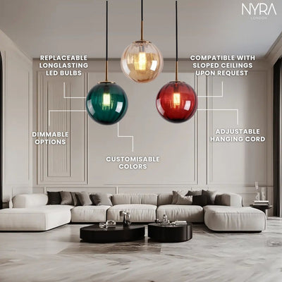 Delira Hanglamp Glazen Bel