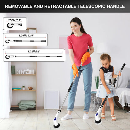 SpinScrub Pro™ – De #1 Elektrische Schrobber voor Moeiteloos Schoonmaken!