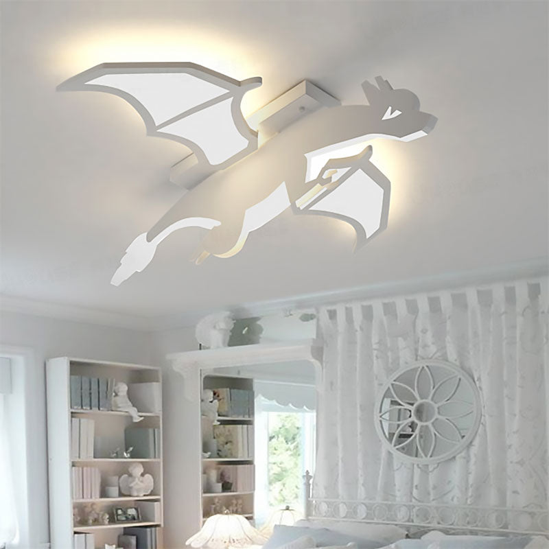Delira Plafondlamp Acryl Draak Wit